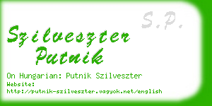 szilveszter putnik business card